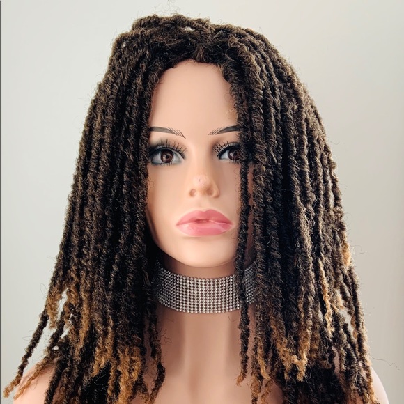 “Put On & Go” Black/Auburn Premium Synthetic Bob Marley Style Dreadlock Wig - Picture 4 of 6